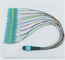 12 color 12 cores MPO to LC OM3 fanout fiber patch cord 0.9mm cables