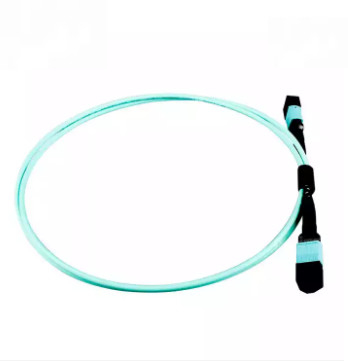 OM4 MM  LSZH optic fiber suppliers MPO to MPO trunk cable Fiber optic patch cord  12 core MPO patch cord