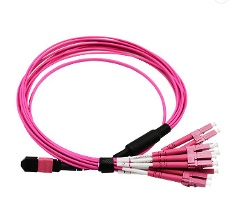 MPO to MPO Bare Fiber MPO to LC UPC Female 8core 12core 24core Fiber Optic Patch Cord