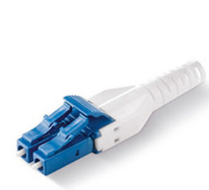 LC SM/MM/OM3 Duplex Uniboot Fiber Optics Connector Aqua , Beige Or Blue Color