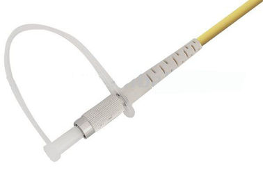 Yellow LSZH cable DIN Fiber Optic Connector for Local Area Networks