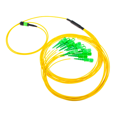 G657B 12 Core Single Mode SM MPO Breakout Patch Cord