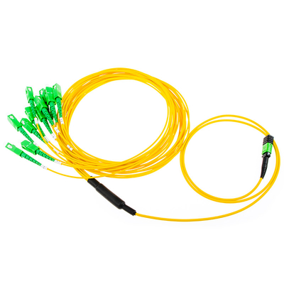 G657B 12 Core Single Mode SM MPO Breakout Patch Cord