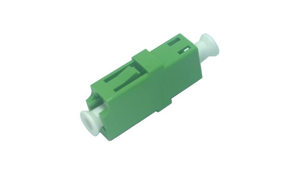 Plastic LC / APC Simplex Flangeless Fiber Optic Receptacle