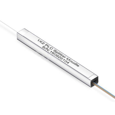 1 x2 Fiber Optic Splitter without connectors, Steel Tube package, 0.9mm cable