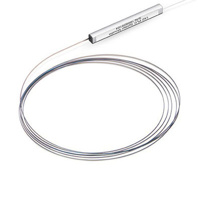 1 x2 Fiber Optic Splitter without connectors, Steel Tube package, 0.9mm cable
