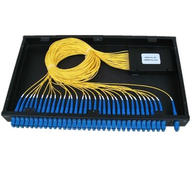 1x8 Port Rack Mounted 19 Inch PLC Fiber Optic Splitter